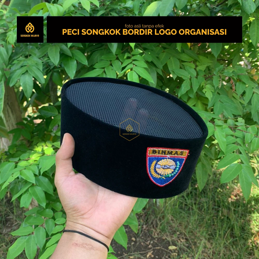Peci Songkok Custom Logo dari Songkok Wijaya